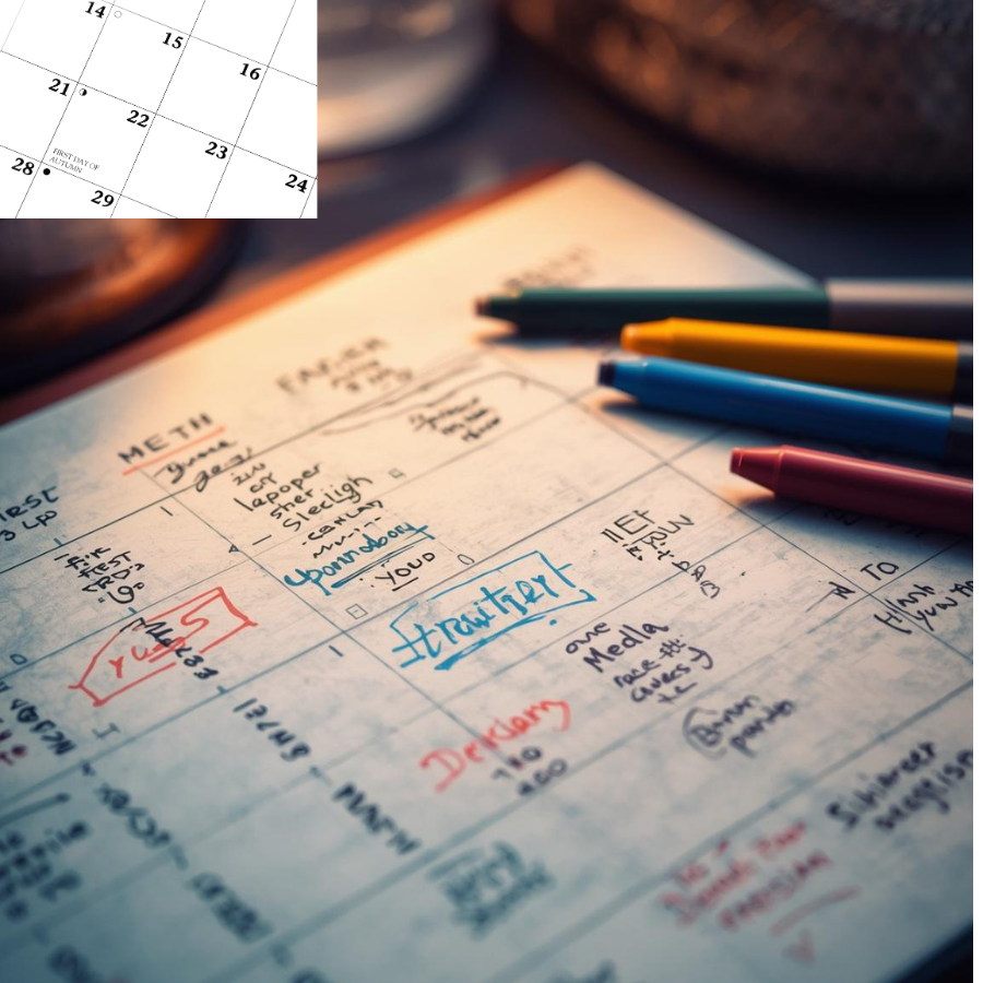 Digital monthly planner