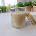 7 oz clear soy candle